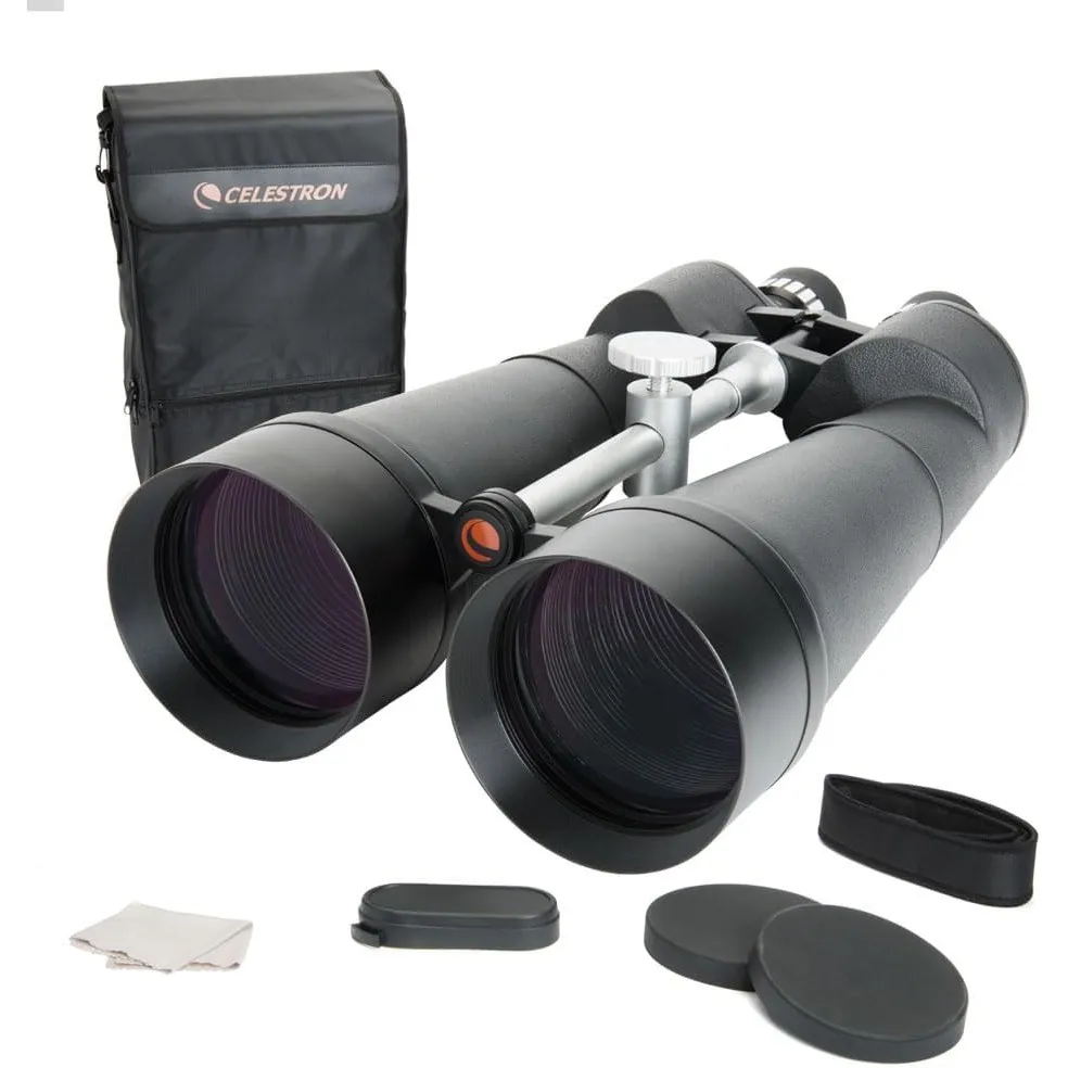 Celestron 71017 SkyMaster 25x100mm Porro Prism Binoculars with Multi-Coated Lens, BaK-4 Prism Glass and Carry Case, Bla…