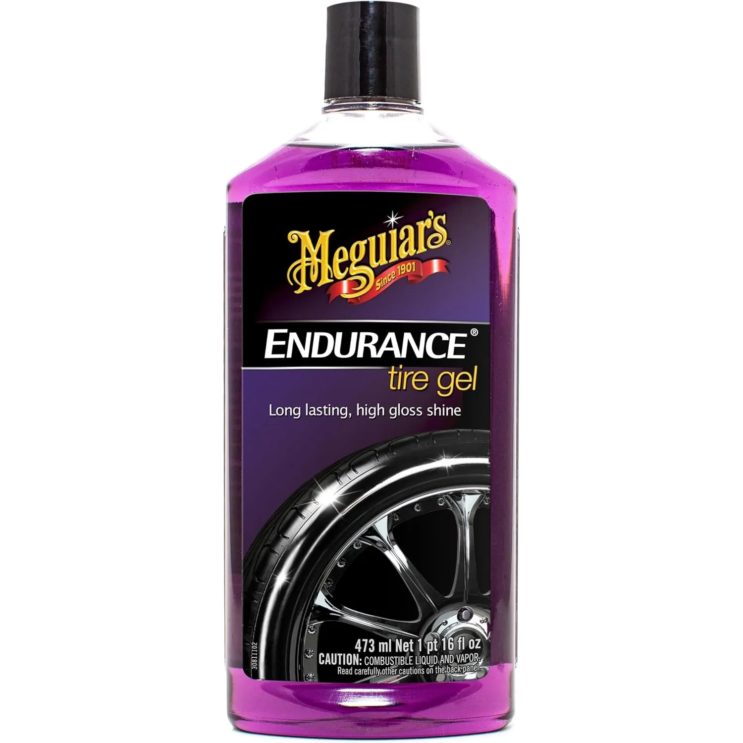 Meguiar's Reifenpflege, Endurance High Gloss für Autoreifen - Langanhaltendes Reifenglanz, 473ml - G7516EU