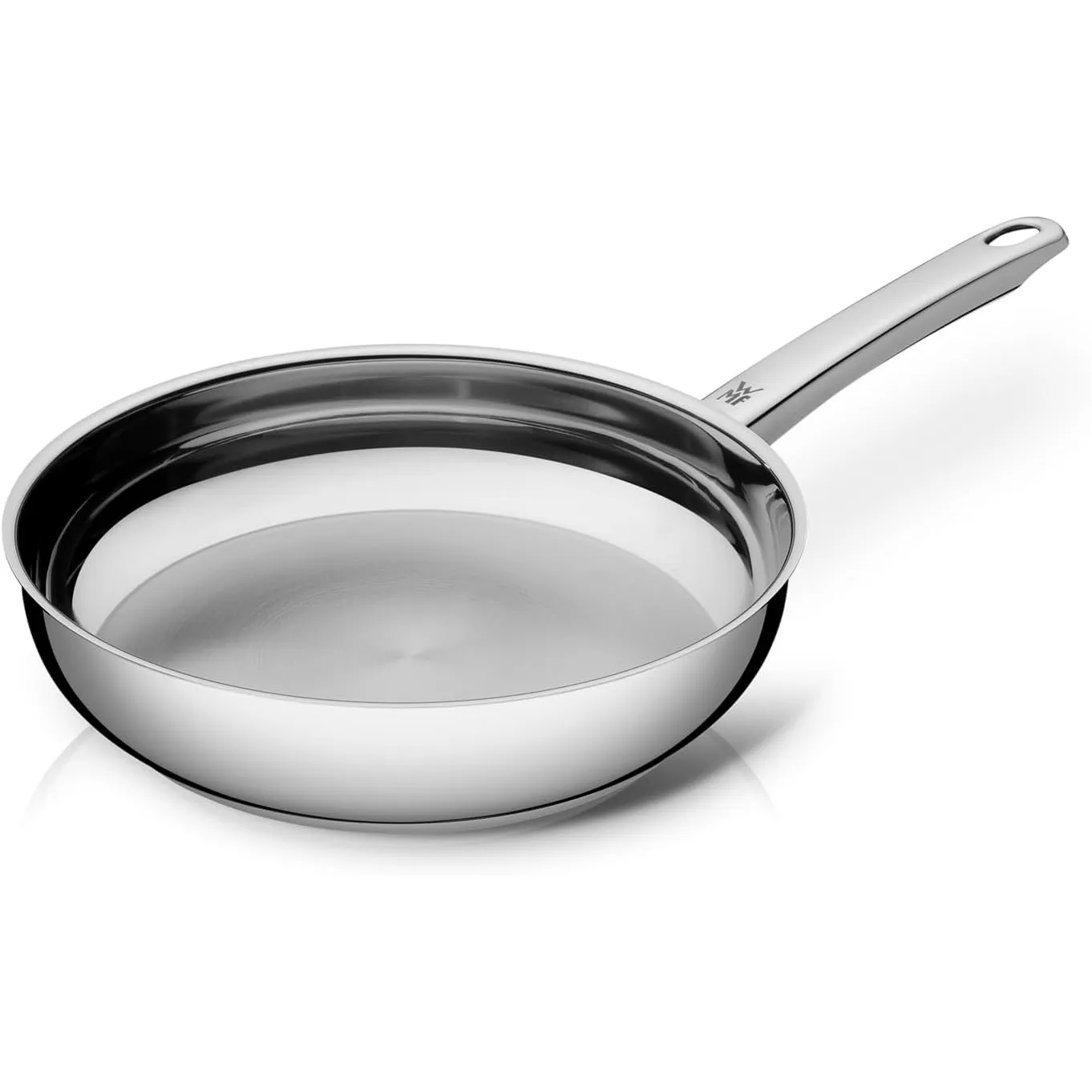 WMF Profi Bratpfanne 24 cm Induktion, Edelstahl Pfanne unbeschichtet, Cromargan Edelstahl, backofenfest