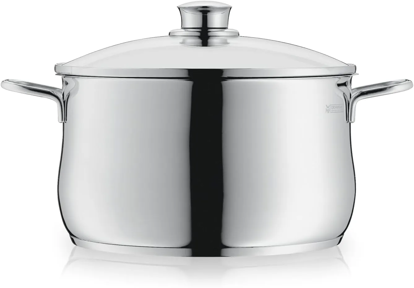 WMF Diadem Plus Kochtopf Induktion 24 cm – 6,5 l großer Fleischtopf aus Cromargan Edelstahl mit Glasdeckel, hohem Rand,…