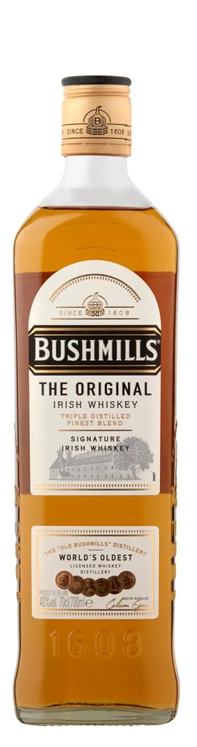 Bushmills Original Irish Whiskey (1 x 0,7 l) – klassischer, dreifach destillierter Finest Blend Whisky aus Irland