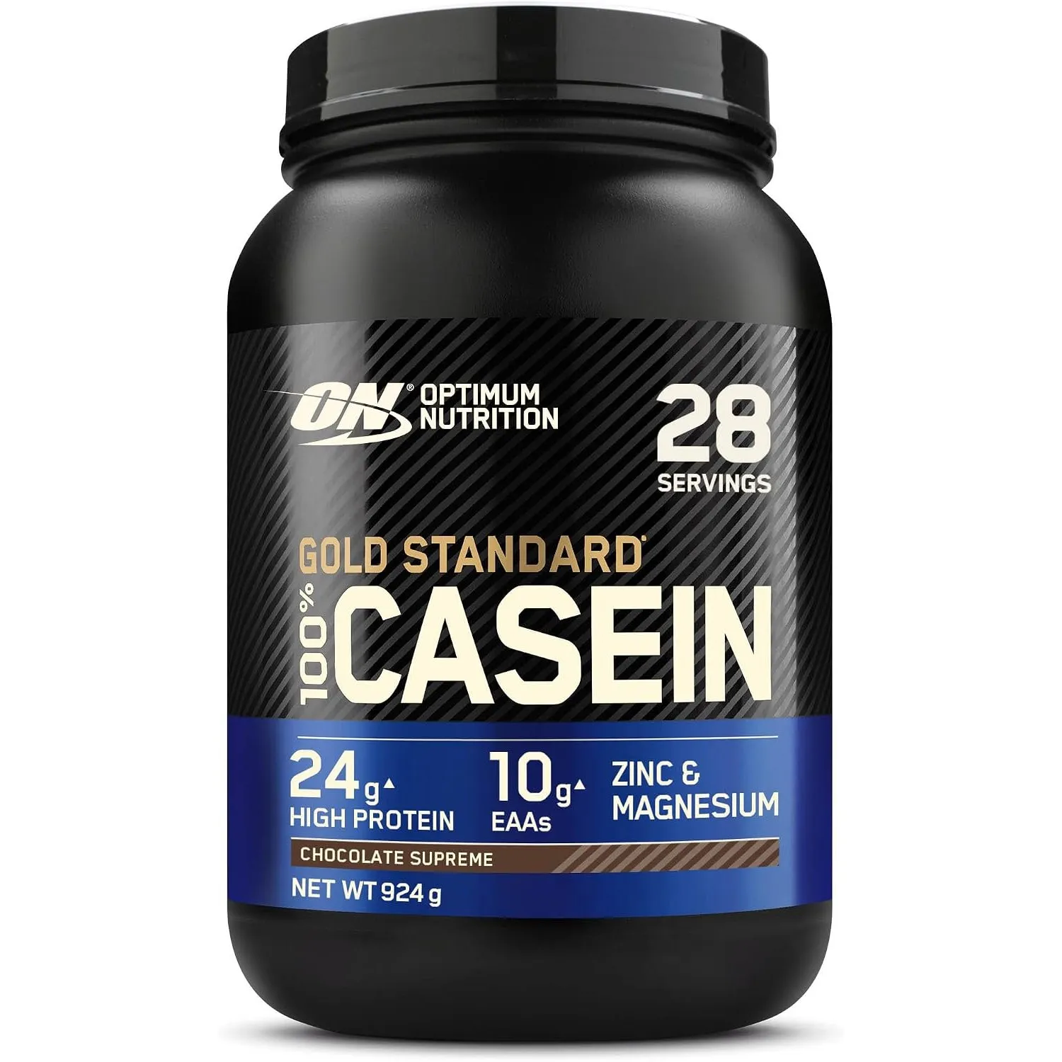 Optimum Nutrition Gold Standard 100% Casein Proteinpulver, Geschmack Chocolate Supreme, 924g, 24 Portionen
