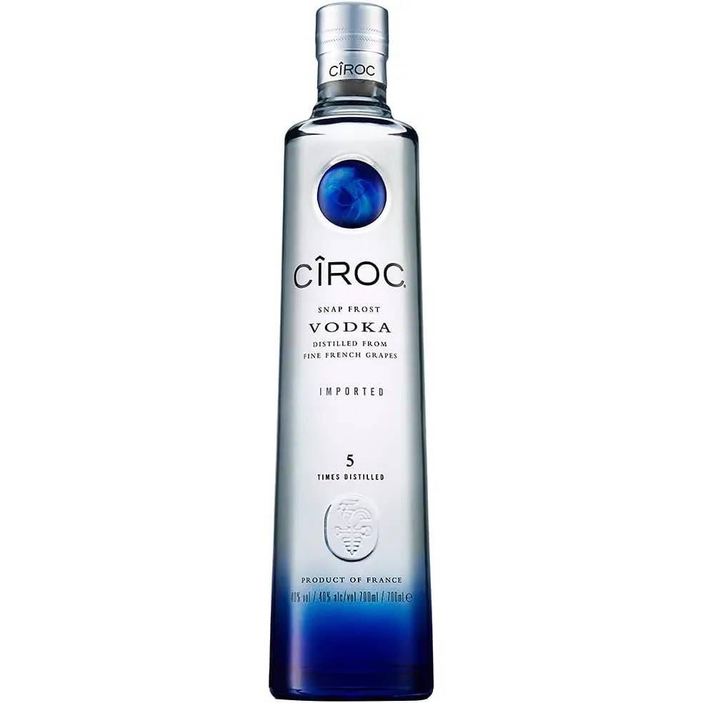 CîROC Snap Frost, Ultra-Premium Wodka aus feinen Trauben, 40% Vol, 700ml