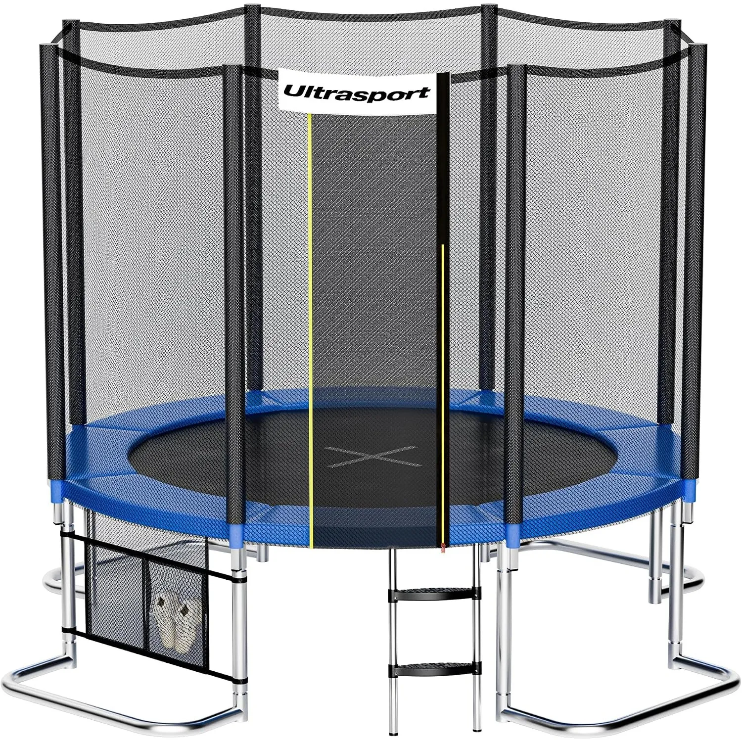 Ultrasport SICHERSTE Trampolin Outdoor Kinder Ø180/244/305/366/430 cm bis 150 KG I Leise Gummiseilfederung I Komplettse…