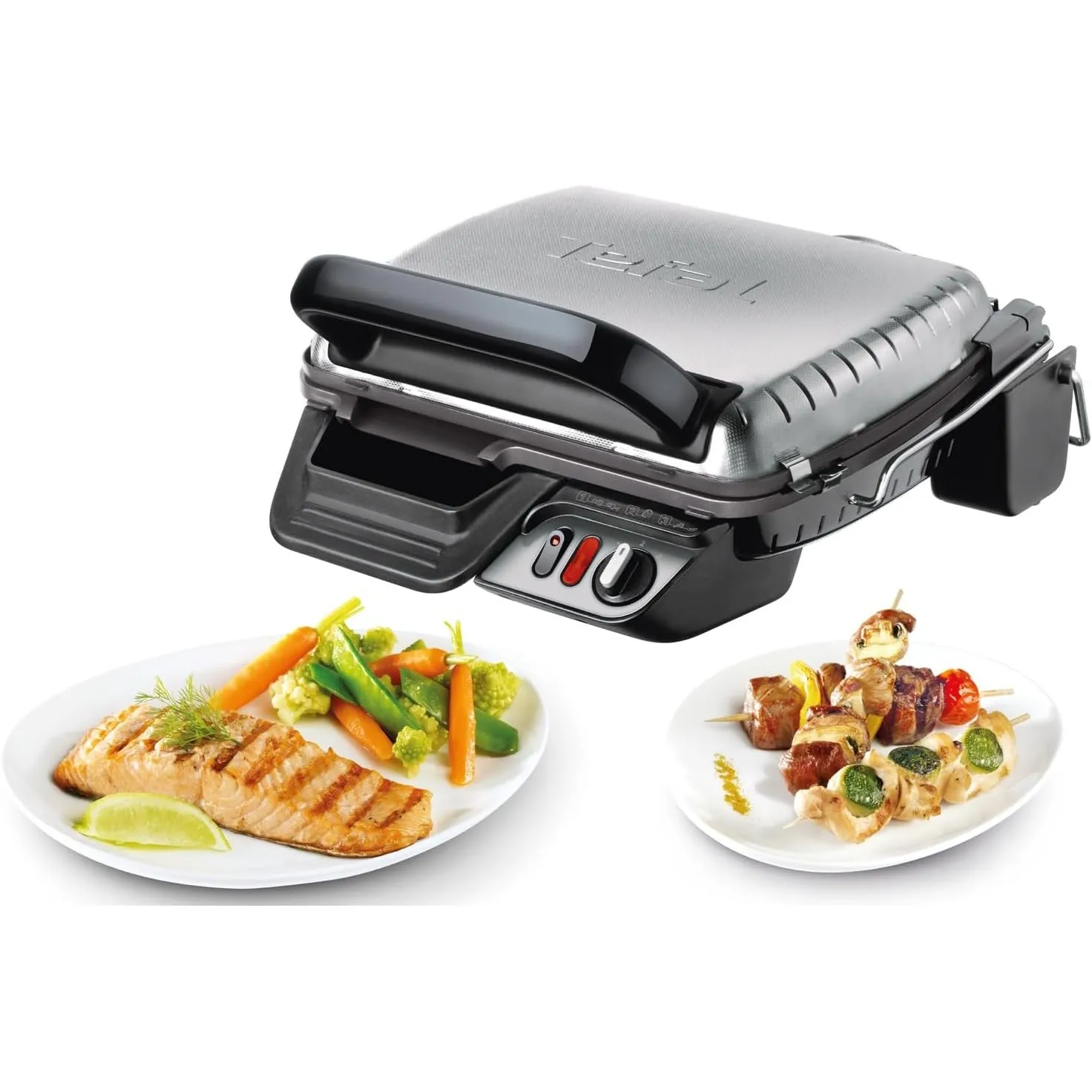 Tefal Kontaktgrill 2-in-1, Sandwichmaker, aufklappbar als Tischgrill/BBQ mit doppelter Grillfläche, regelbarer Thermost…