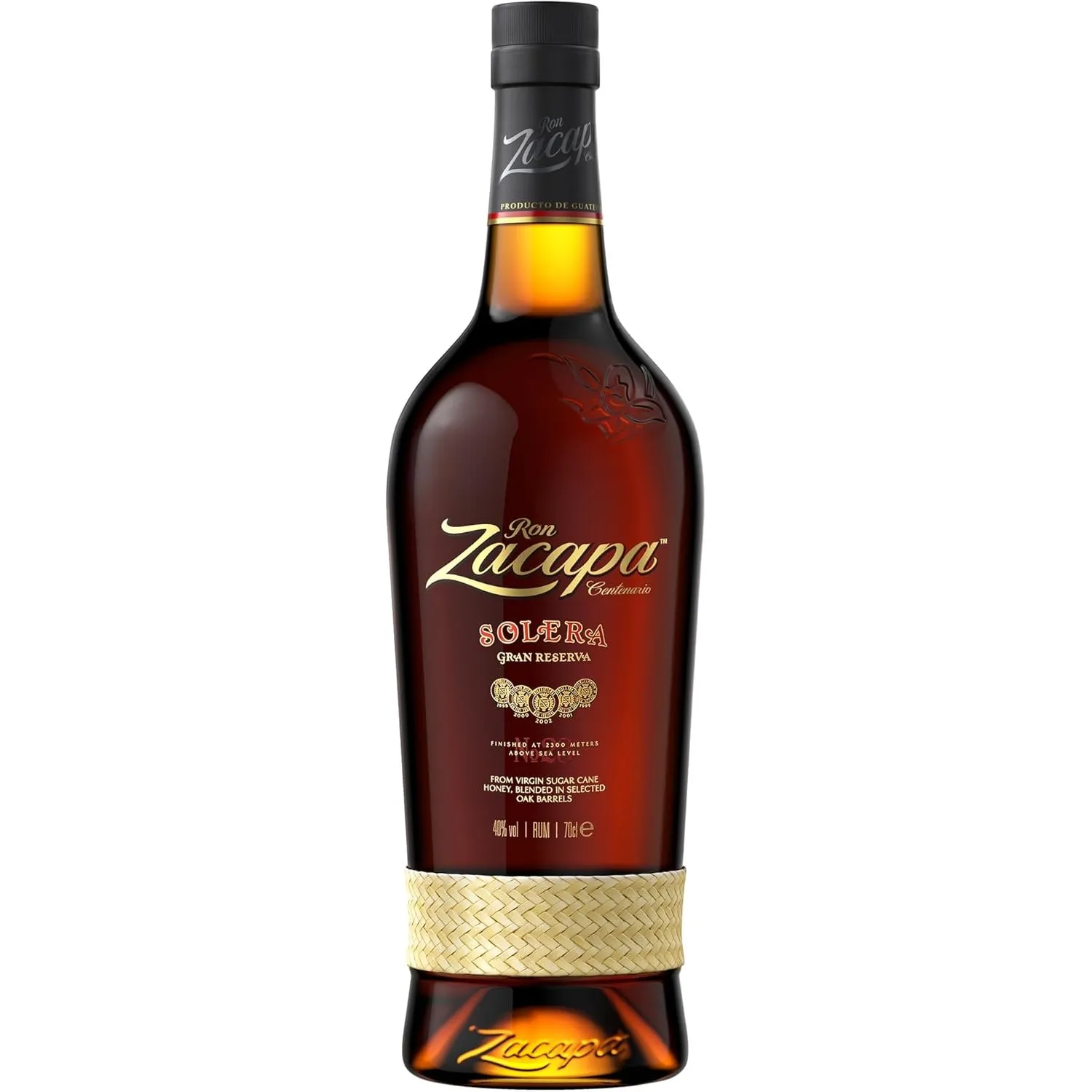 Zacapa Centenario Solera Rum, aromatischer Rum, 40% Vol,700ml Einzelflasche