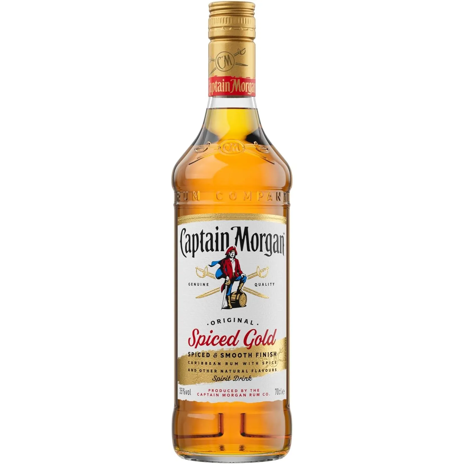 Captain Morgan Original Spiced Gold, Gewürze&Vanille-Aromen, 35% Vol, 700ml