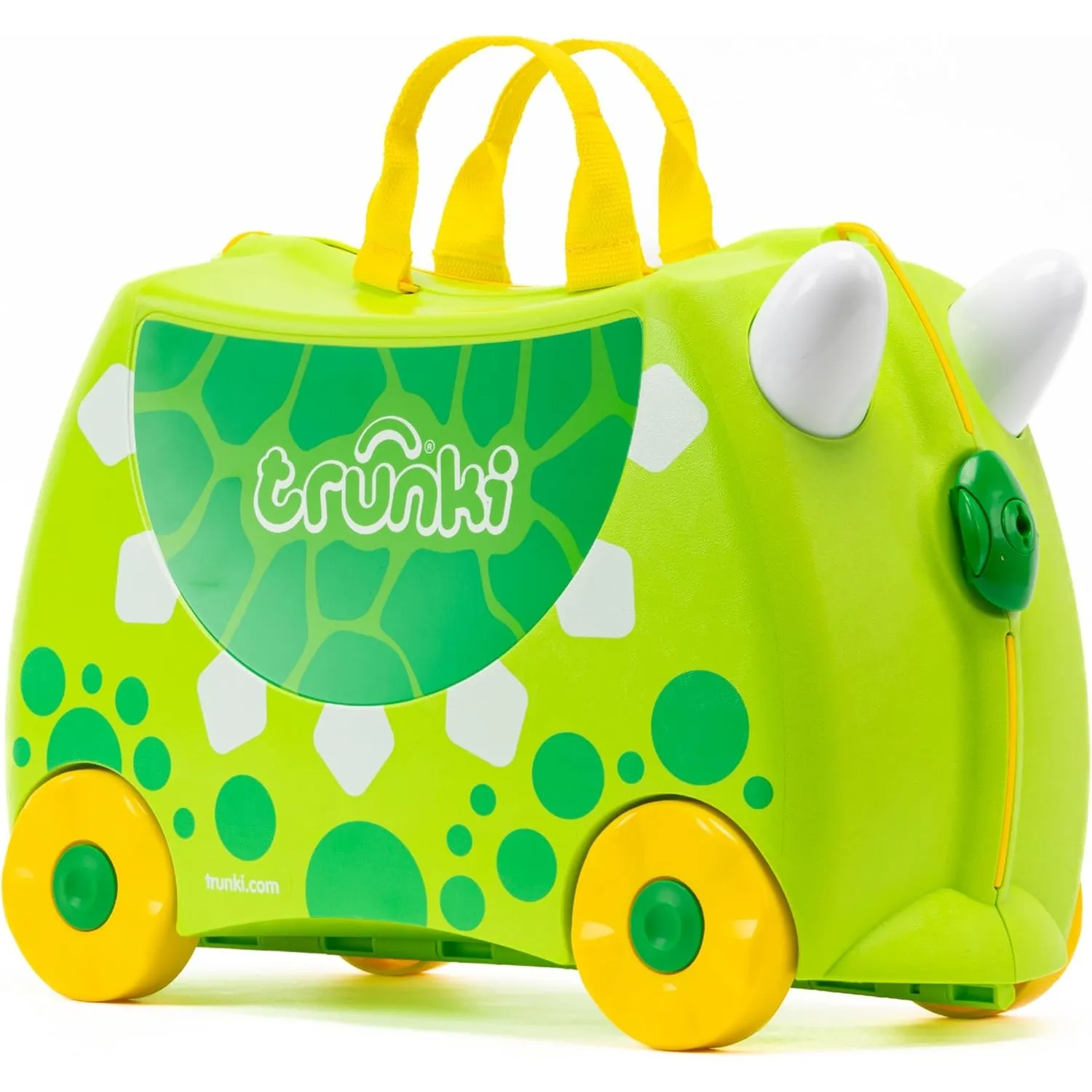 Trunki Der originale Kinderkoffer zum Draufsitzen - 18-L Handgepäck Koffer, befahrbarer Hartschalen Reisekoffer mit Rol…