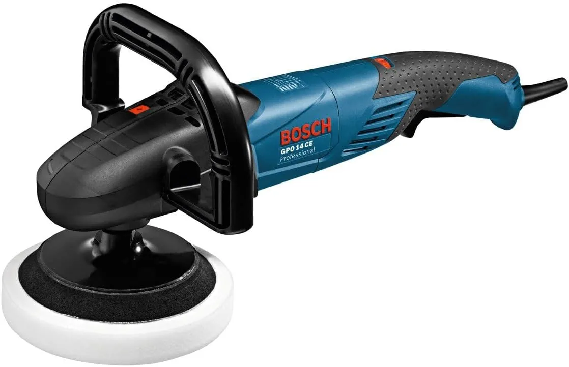 Bosch Professional Polierer GPO 14 CE (Leistung 1.400 Watt, Leerlaufdrehzahl 750-3.000 min-1, inkl. Zusatzhandgriff, D-…