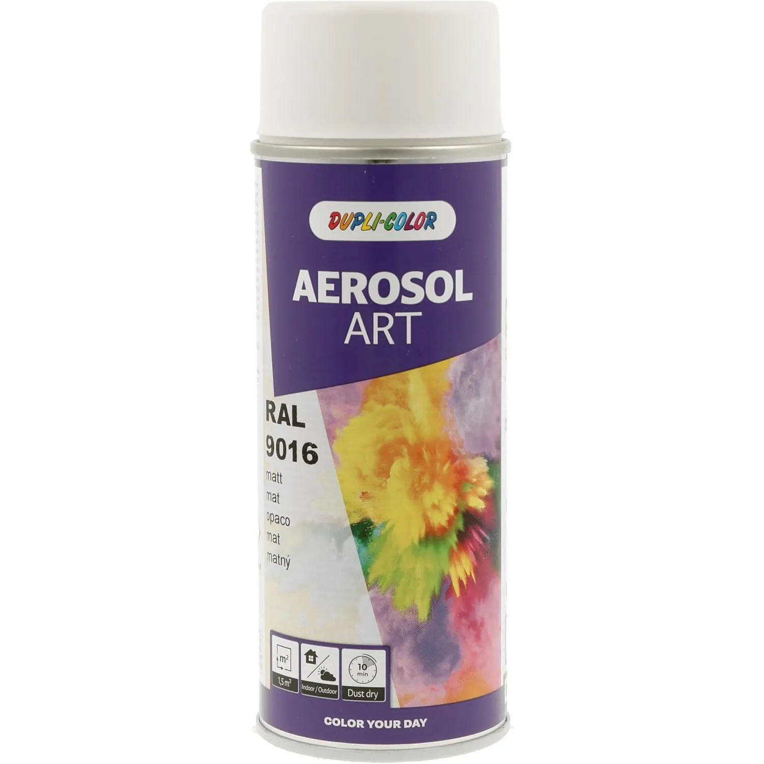 DUPLI-COLOR AEROSOL ART RAL 9016 Verkehrsweiß matt 400 ml - Sprühfarbe