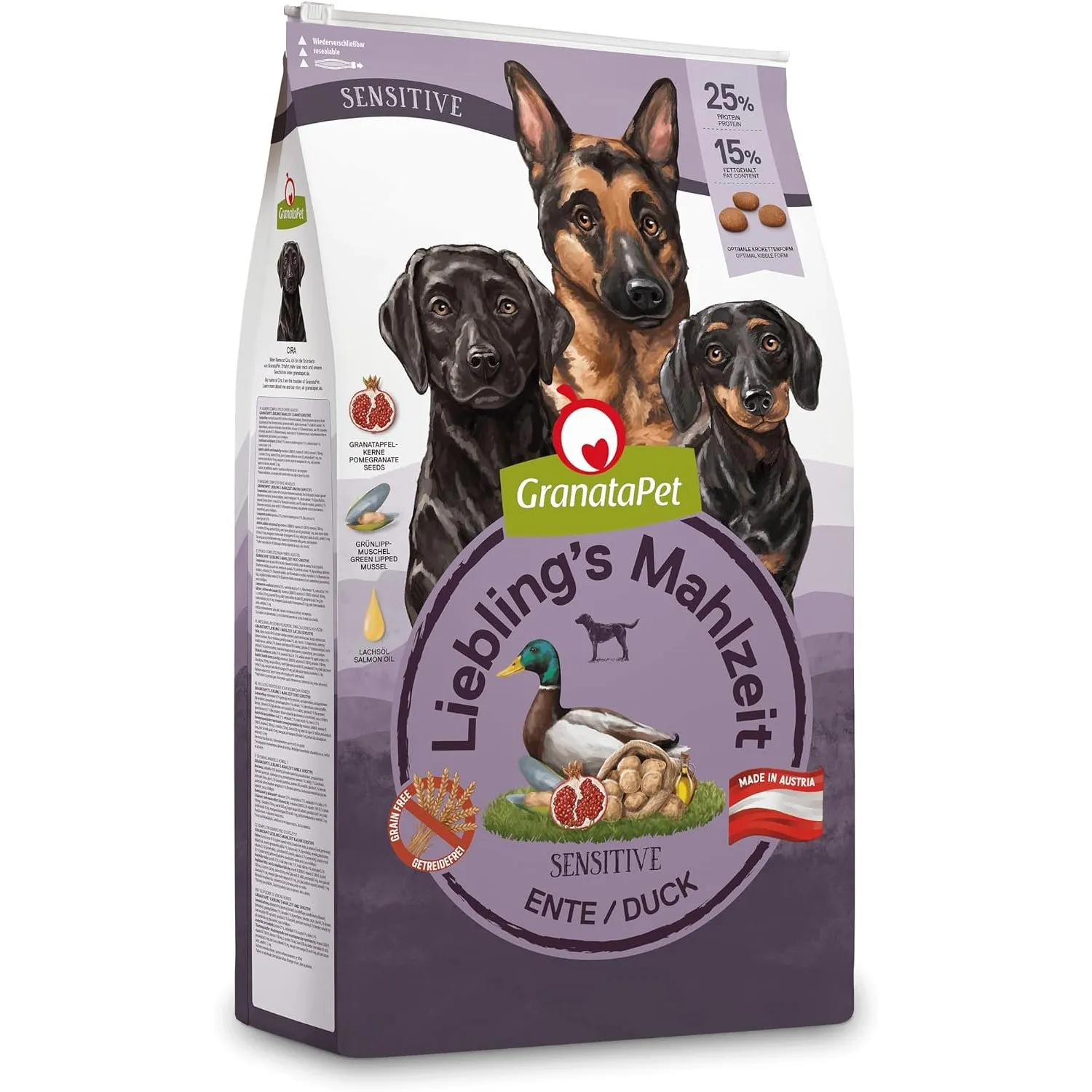 GranataPet Liebling's Mahlzeit Ente Sensitive, 10kg