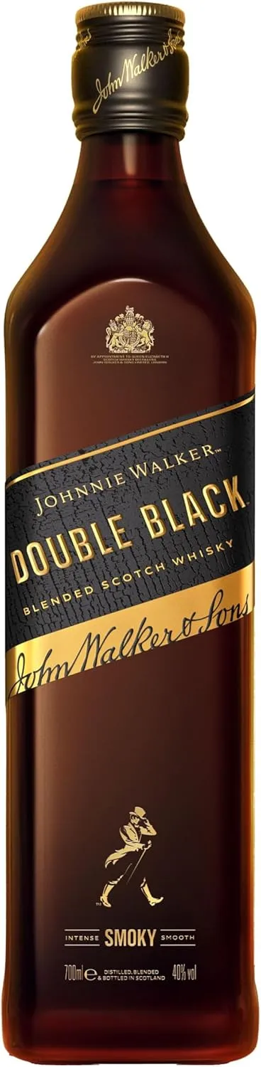 Johnnie Walker Double Black Label, Blended Scotch Whisky, aus den vier Ecken Schottlands direkt ins Glas, 40% vol, 700m…