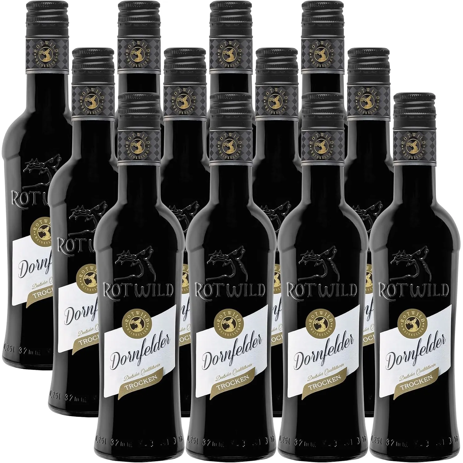 Rotwild Dornfelder Rotwein QbA trocken (12 x 0.25 l)