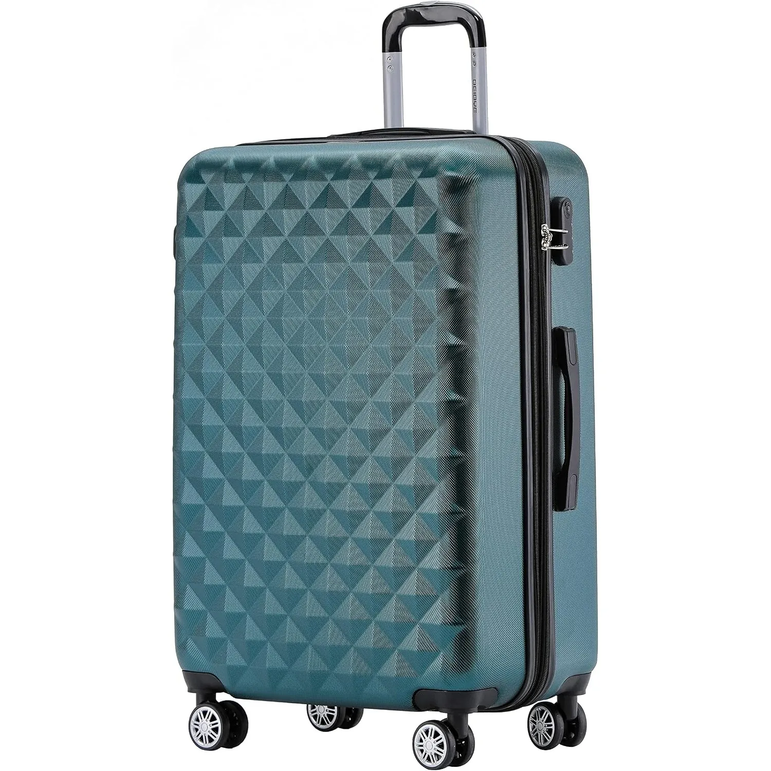 BEIBYE Zwillingsrollen 2066 Hartschale Trolley Koffer Reisekoffer Gepäck M-L-XL-Set (Dunkelgrün, XL)