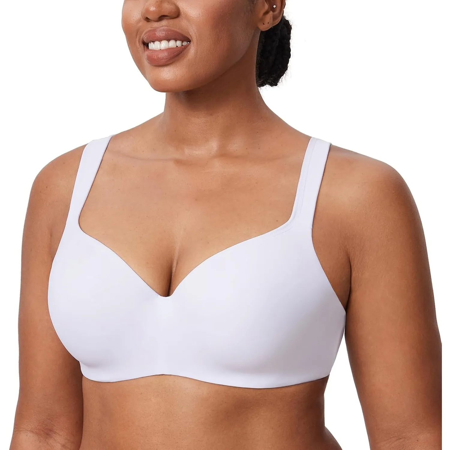 DELIMIRA Damen T-Shirt BH mit Bügel Nahtloser