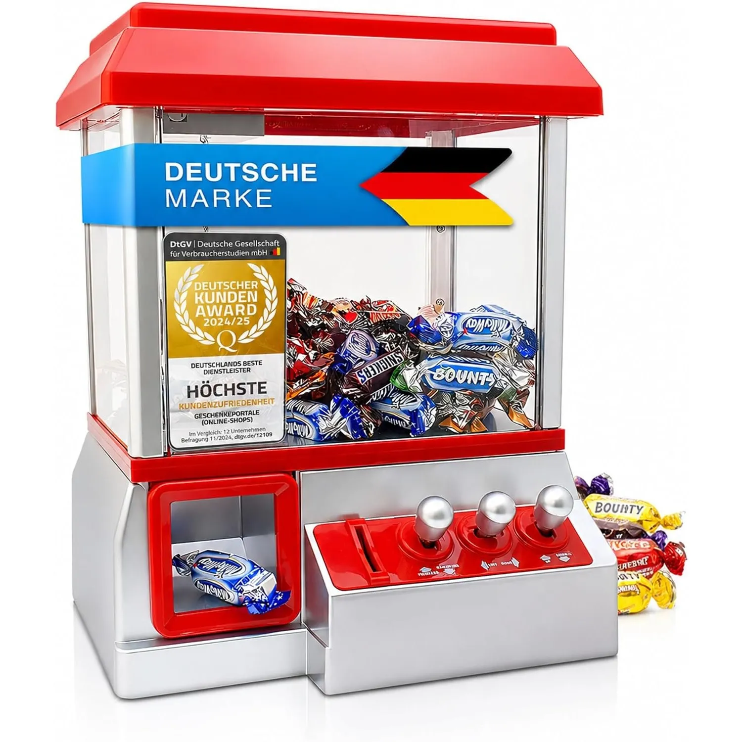 Goods+Gadgets® Candy Grabber Süßigkeiten-Automat - Greifautomat für Kinder