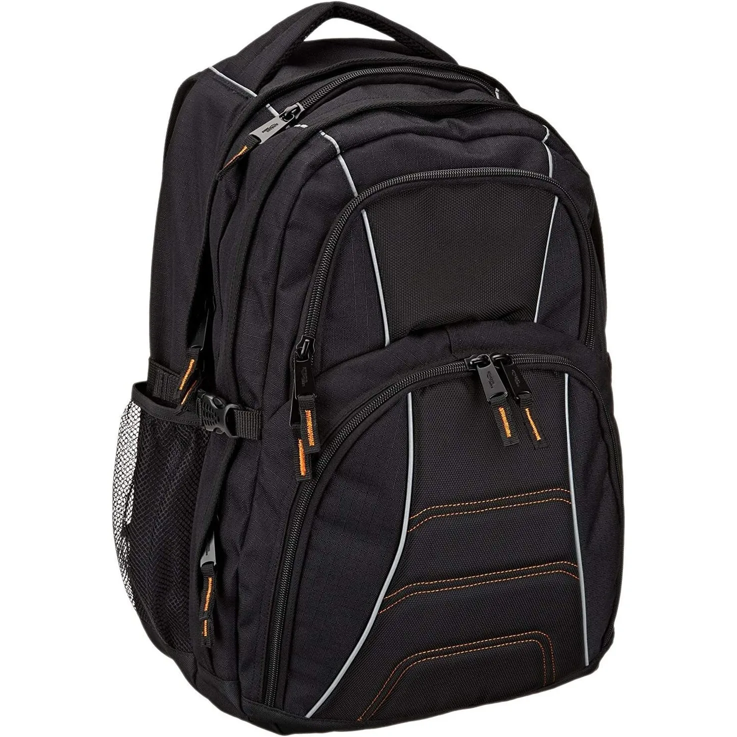 Amazon Basics Laptop-Rucksack mit gepolsterten Schulterriemen und Aufbewahrungsfächern für Stifte, Schlüssel, Handy, ge…