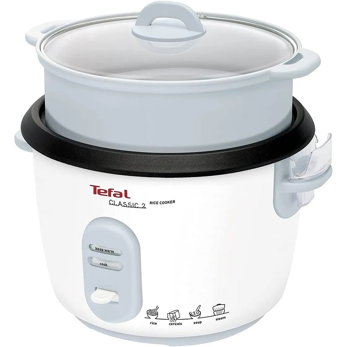 Tefal RK1011 Rice Cooker | Preset Cooking Programs | 10 Cups Capacity (5L) | Automatic Warming Function | Manual Adjust…