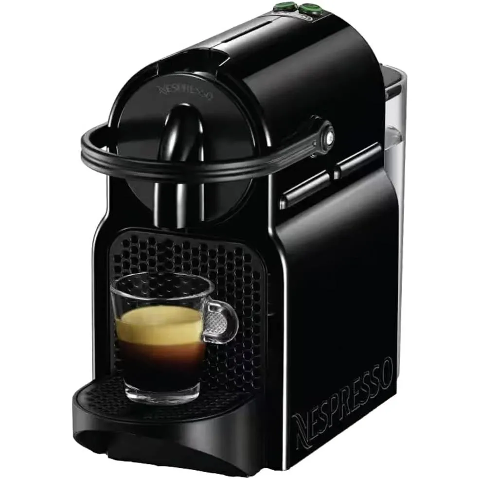 NESPRESSO DE’LONGHI Inissia Schwarz Original Kapselmaschine EN80.B