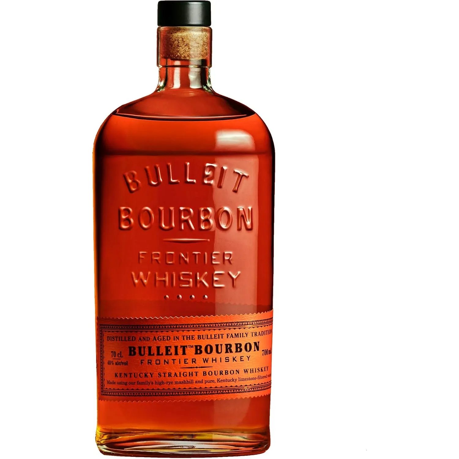 Bulleit Bourbon Frontier, American High Rye Whiskey, 45% Vol, 700ml