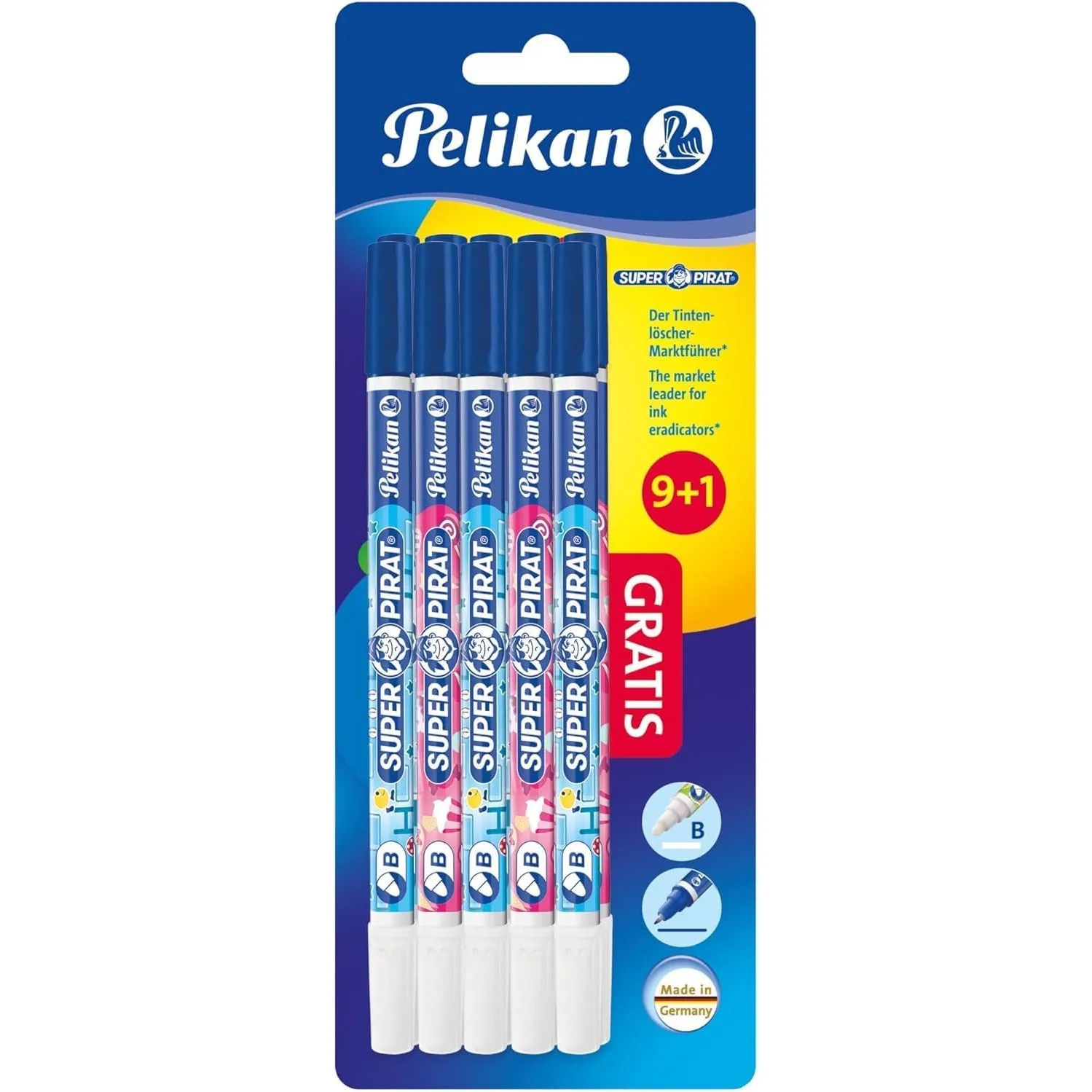 Pelikan Tintenlöscher Super Pirat, Strichstärke B (breit) 10 Stück