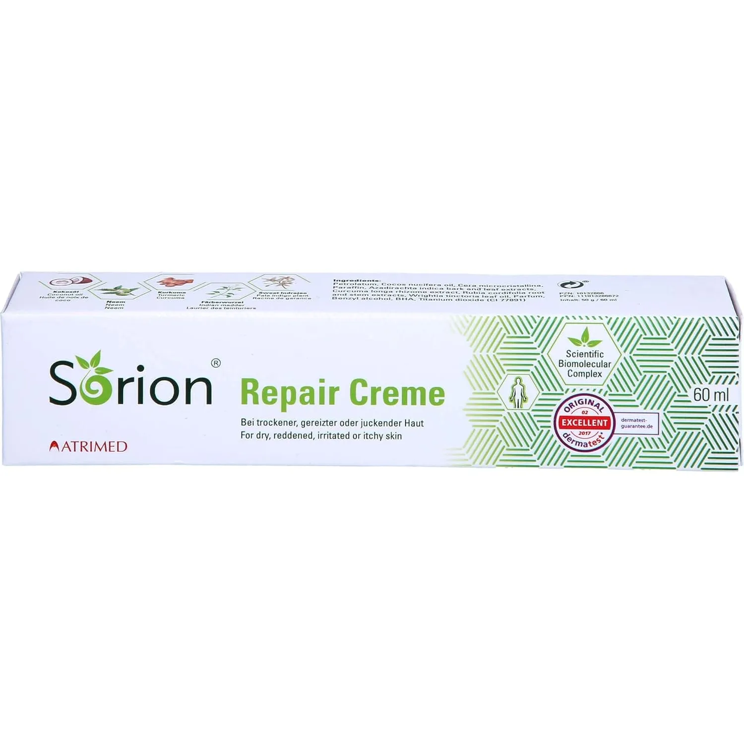 Sorion Repair Creme – Spezialpflege bei Hautirritationen, Rötungen und Juckreiz zur intensiven Regeneration chronisch g…