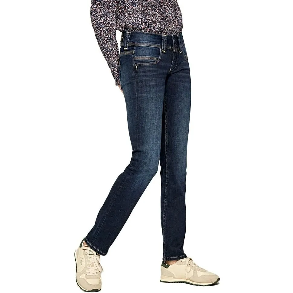 Pepe Jeans Damen Venus Jeans Regular Fit Low Waist Authentic Rope