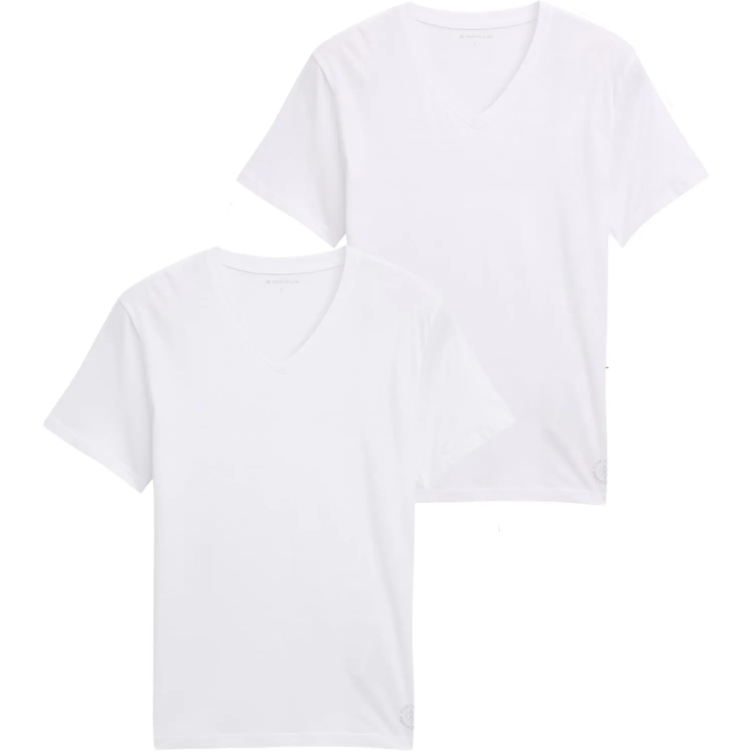 TOM TAILOR Herren Doppelpack T-Shirt mit V-Ausschnitt