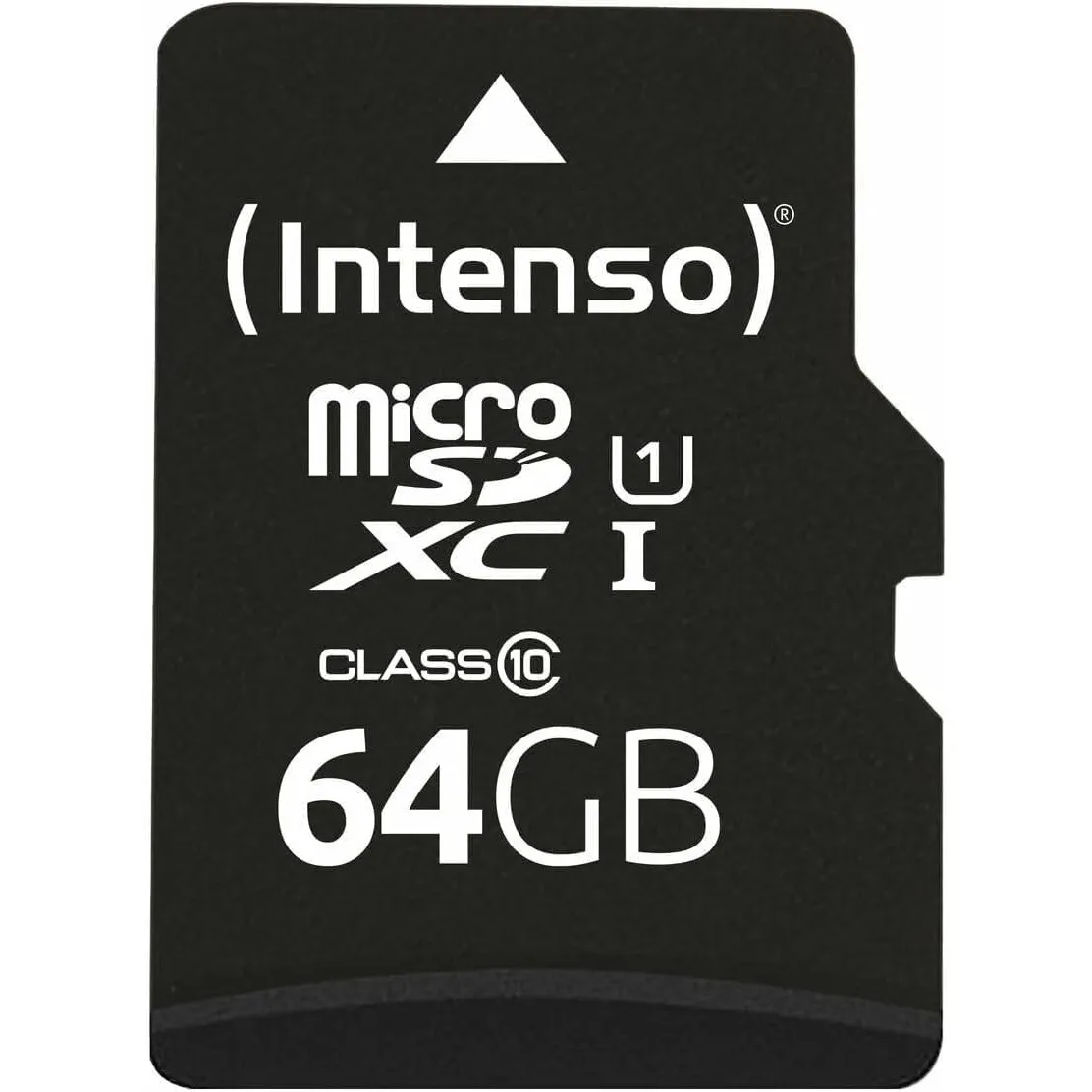 Intenso Premium microSDXC 64GB Class 10 UHS-I Speicherkarte inkl. SD-Adapter (bis zu 90 MB/s), schwarz