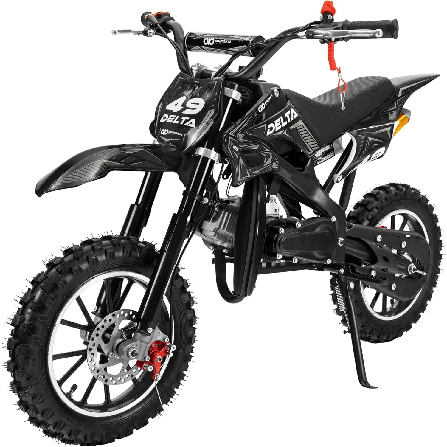 Actionbikes Motors Crossbike Delta 49 cc (Schwarz)