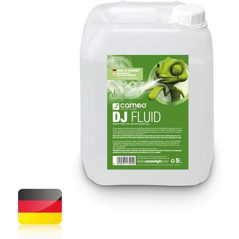 Cameo DJ Fluid 5 L - Nebelfluid mit mittlerer Dichte und mittlerer Standzeit