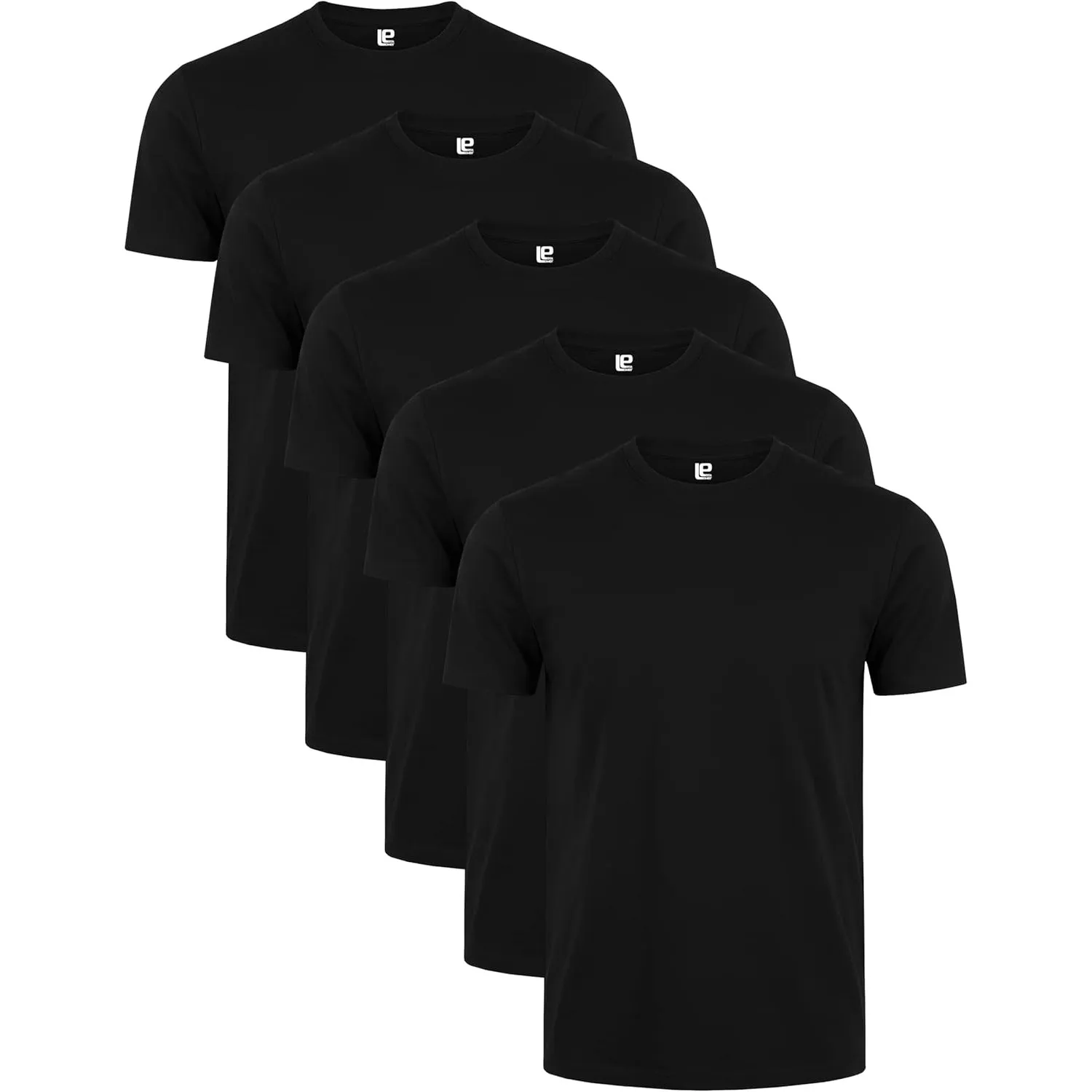 Rundhals T-Shirts für Herren 3er I 5er Pack aus 100% Baumwolle in vielen Farben