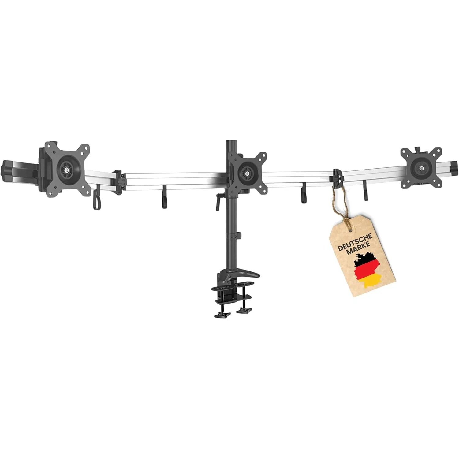 HFTEK 3-Fach-Monitorarm - Tischhalterung für Bildschirme von 15 – 27 Zoll mit VESA 75/100 (MP230C-L)