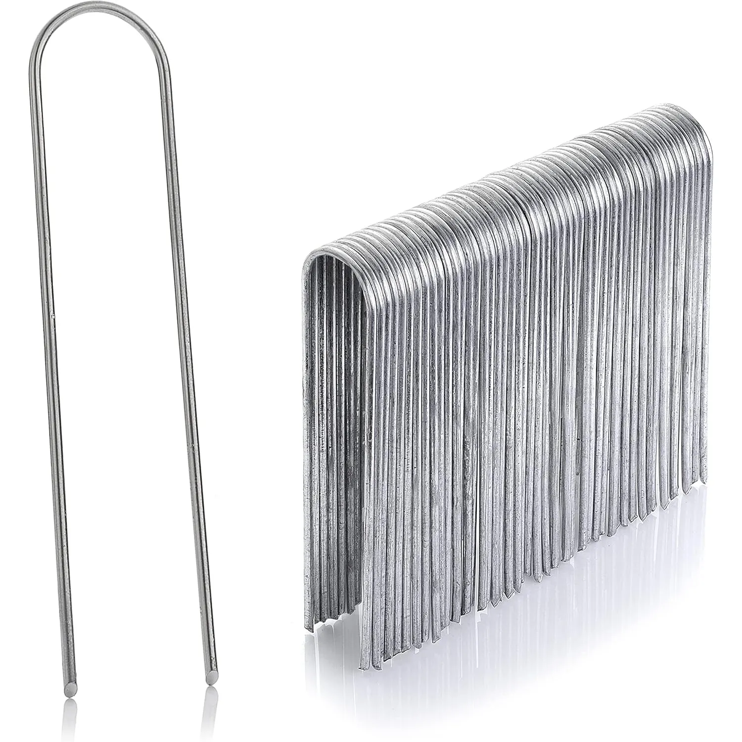 GardenMate 100 Erdanker verzinkt, 150mm lang, 25mm breit, Ø 2,9 mm, Befestigungsanker Bodenanker für den Garten aus ver…