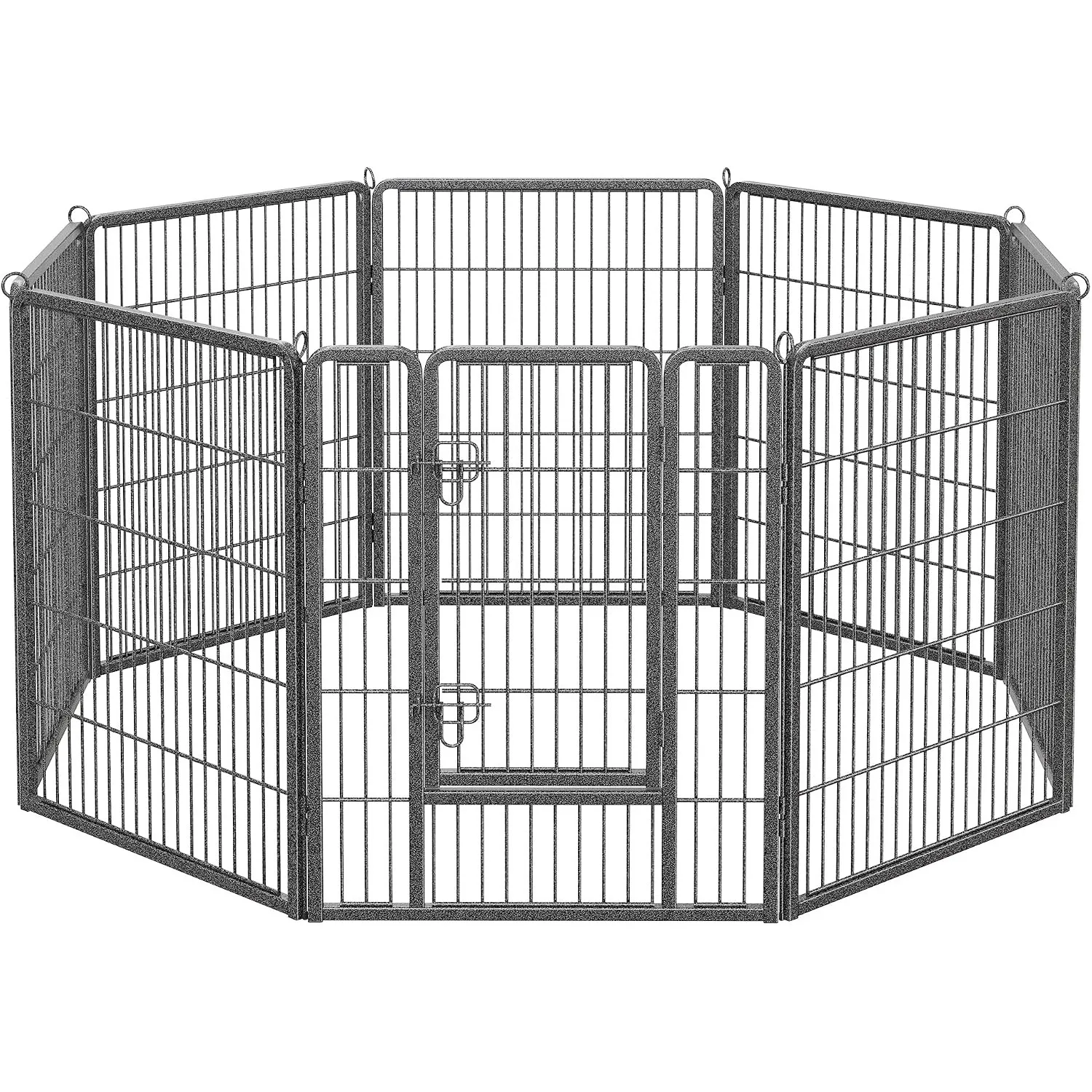 Feandrea Freilaufgehege, Laufstall DIY, mit 8 Gitterplatten je 77 x 100 cm