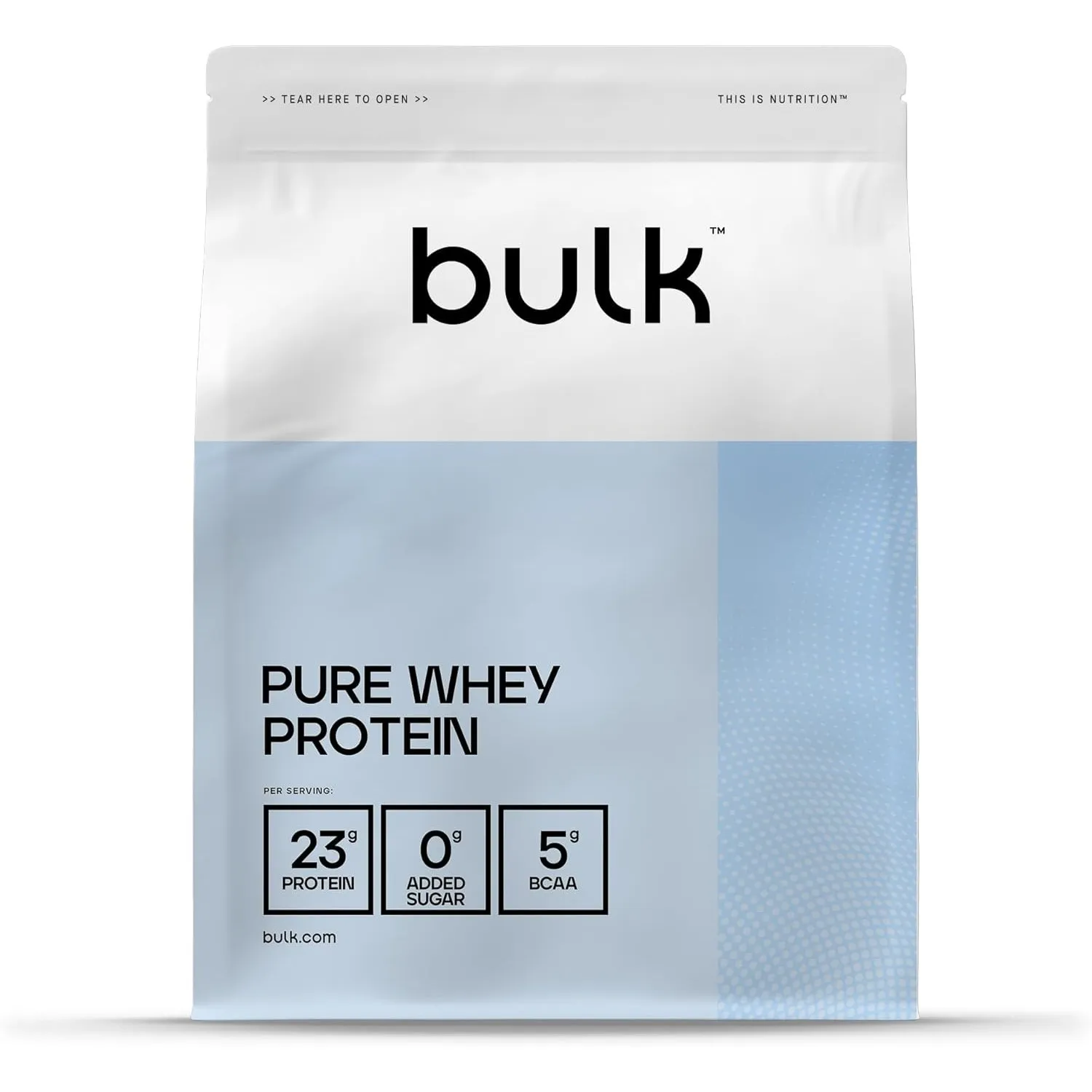 Bulk Pure Whey Protein Pulver, Vanille, 2.5kg