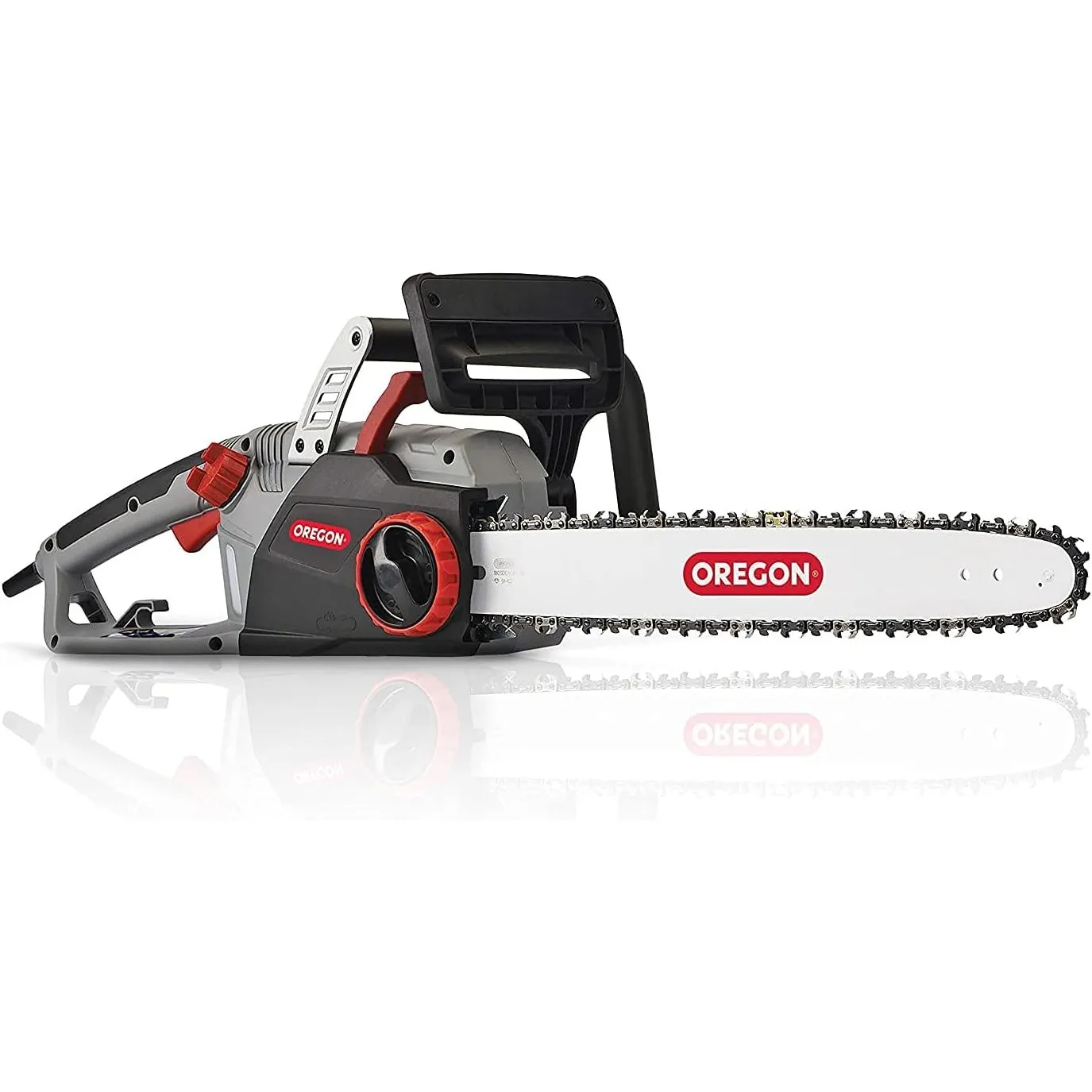 Oregon 2400W kabelgebundene Elektro-Kettensäge mit 18 Zoll (45 cm) Führungsschiene, rückschlagarme Motorsäge, integrier…