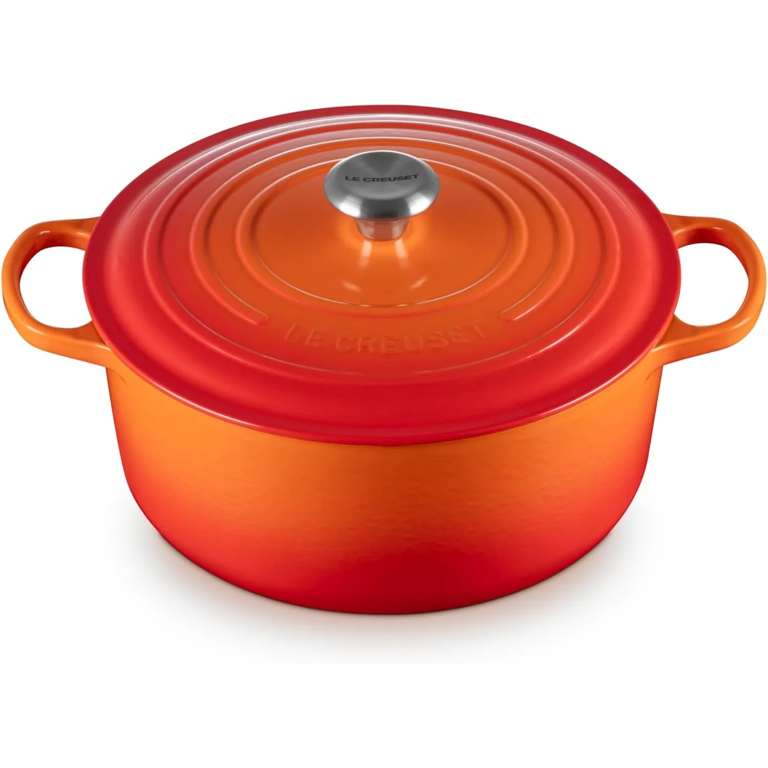 Le Creuset Signature Gusseisen-Bräter mit Deckel, Ø 28 cm, Rund, Für alle Herdarten und Induktion geeignet, Volumen: 6,…
