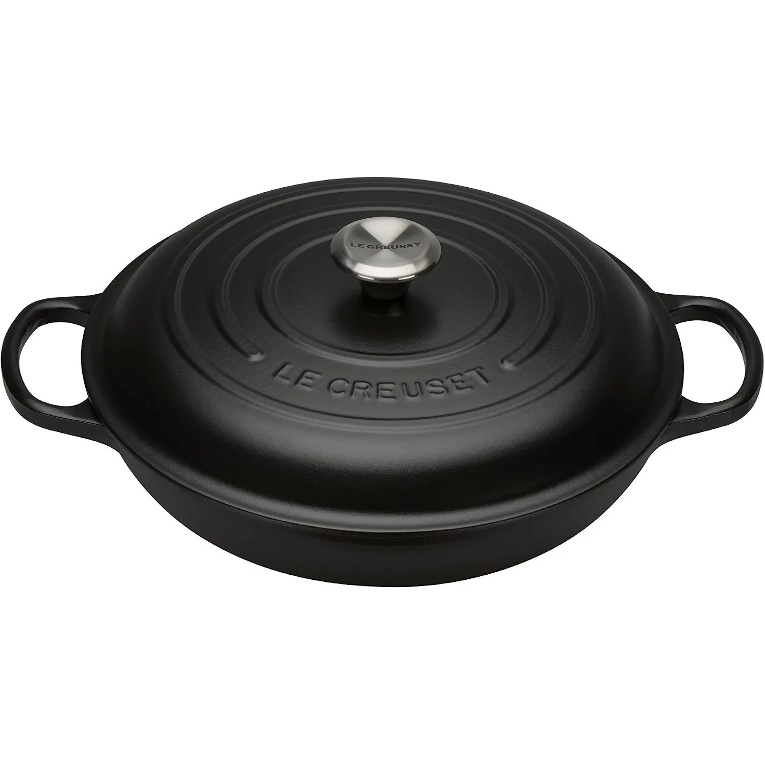Le Creuset Signature Gusseisen Gourmet-Profitopf, Rund, Ø 30 cm, 3,5 l, Für alle Herdarten inkl. Induktion geeignet, 5,…