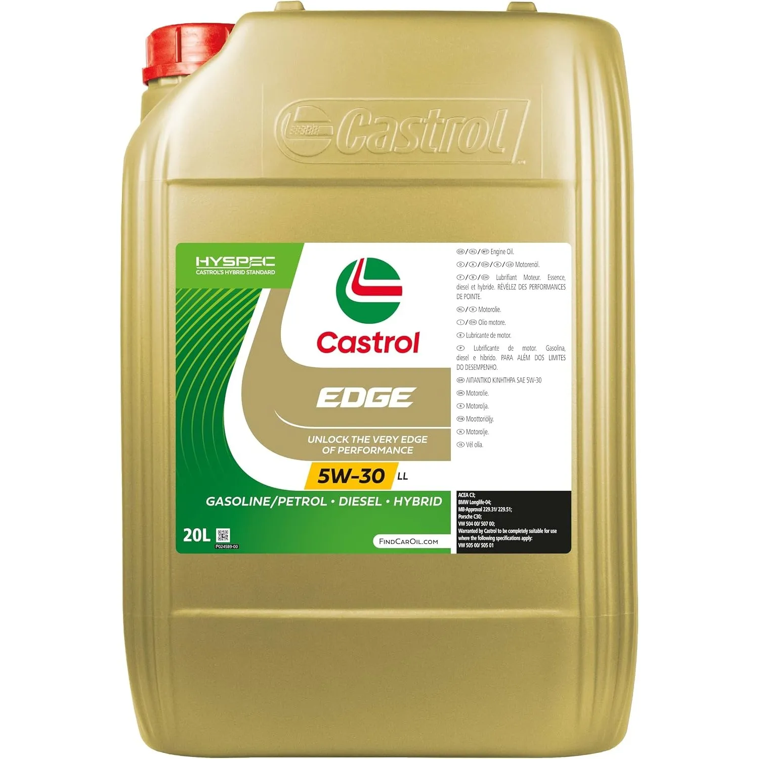 Castrol EDGE 5W-30 LL Motoröl, 20L