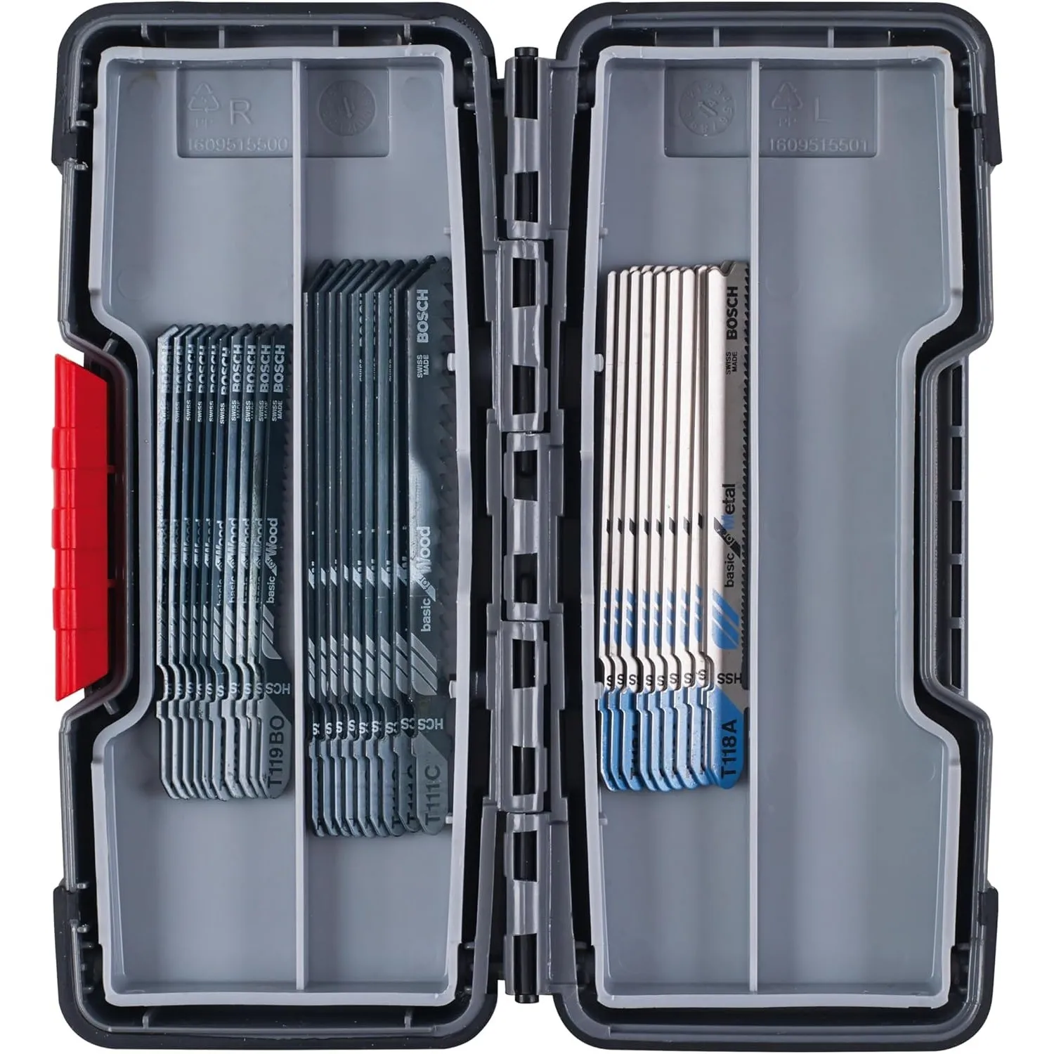 Bosch Professional Accessories Professional 30tlg. Stichsägeblatt Set Basic for Wood and Metal (für Holz und Metall, Zu…