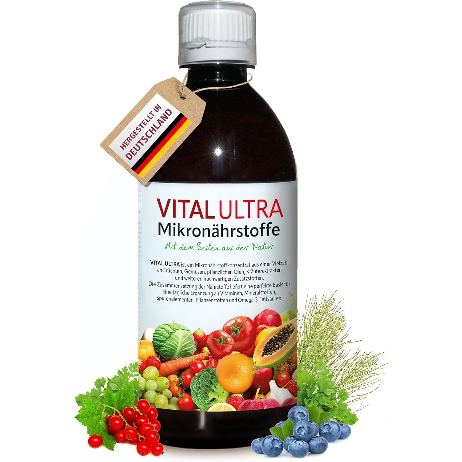 Vital Ultra Mikronährstoffkonzentrat, die tägliche Nährstoffbasis, 480 ml