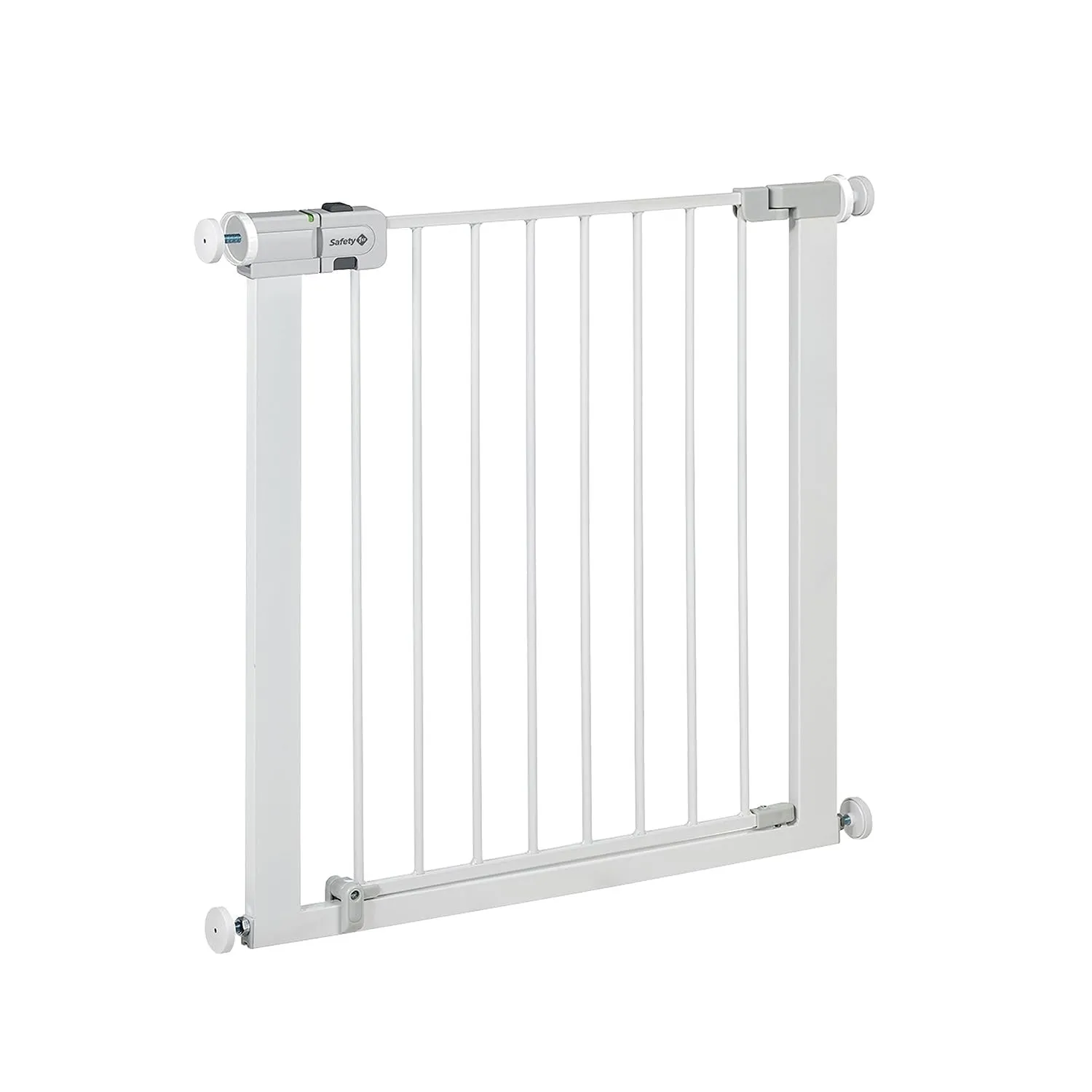 Safety 1st SecureTech Metal Gate, Treppenschutzgitter ohne Bohren, 73–80 cm (bis 136 cm erweiterbar), Leicht Schließbar…