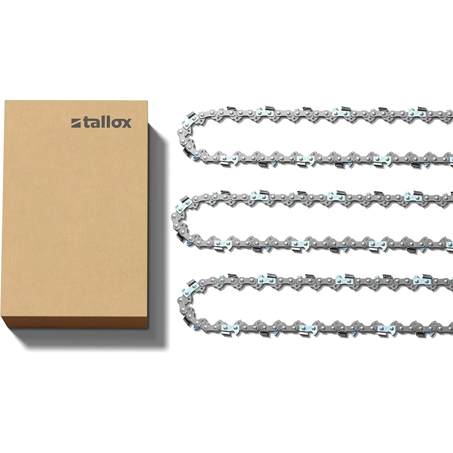 3 tallox Sägeketten 3/8" 1,6 mm 66 TG 45 cm Schwert Vollmeißel kompatibel mit Stihl Motorsägen