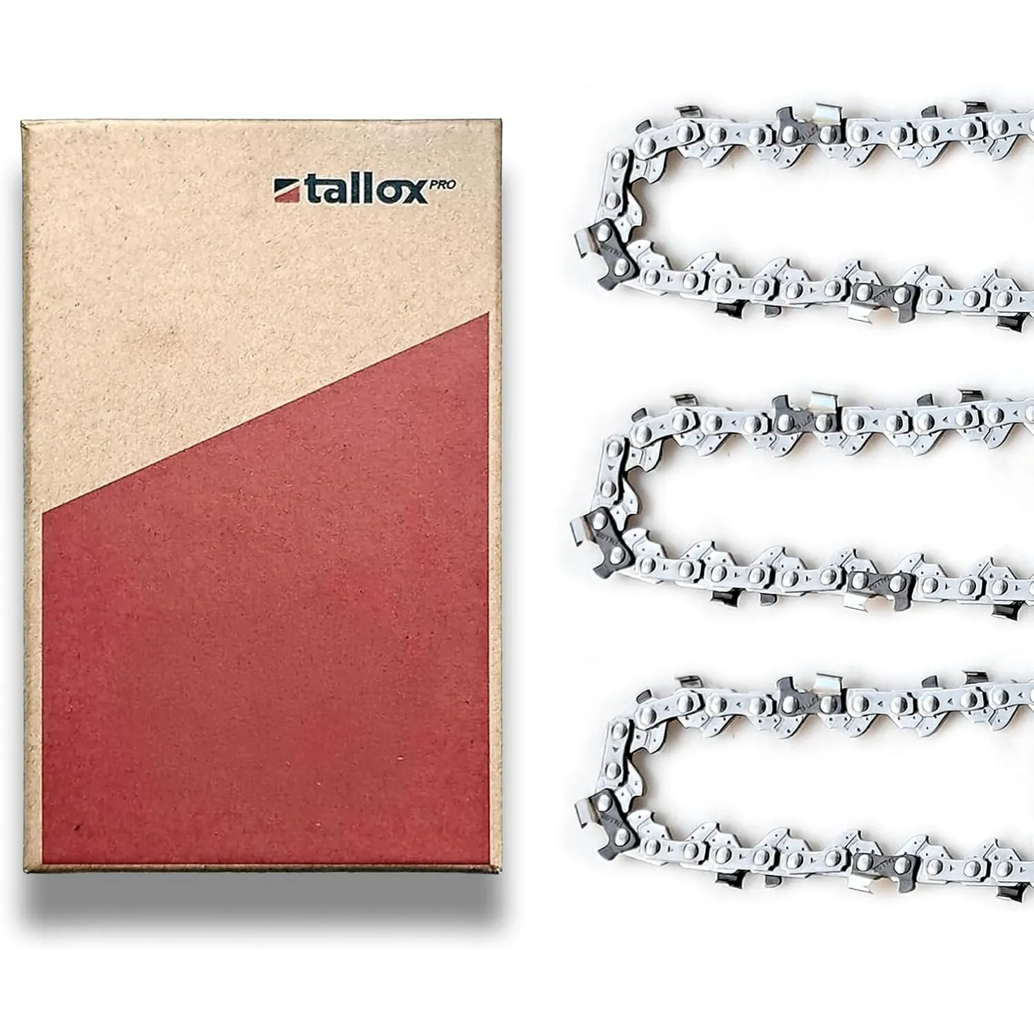 3 tallox Sägeketten .325 1,3 mm 64 TG 38 cm Schwert Vollmeißel kompatibel mit DOLMAR HUSQVARNA
