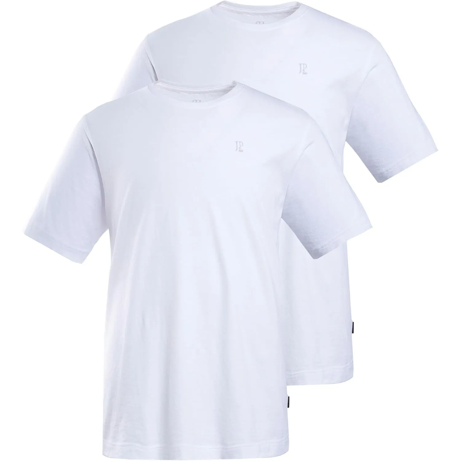 JP 1880 Herren Bis 8XL, T-Shirt im Doppelpack, Basic-Shirt aus Reiner Jerseyqualität, Rundhals, Bequeme Passform T-Shir…