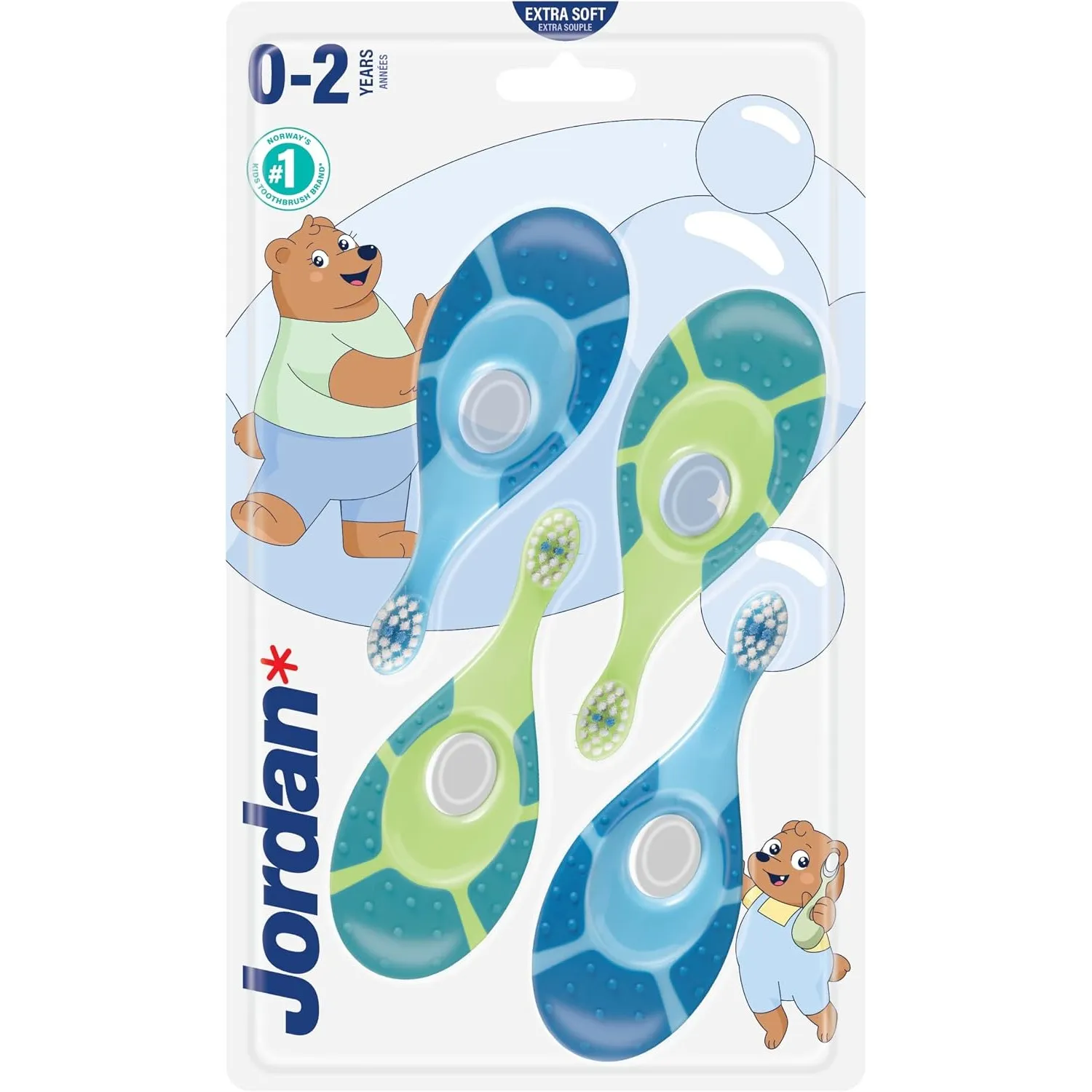 Jordan ® | Step 1 Baby Zahnbürste | Baby Zahnbürste 0-2 Jahre | Die Original Kleinkindzahnbürste mit extra weichen Bors…