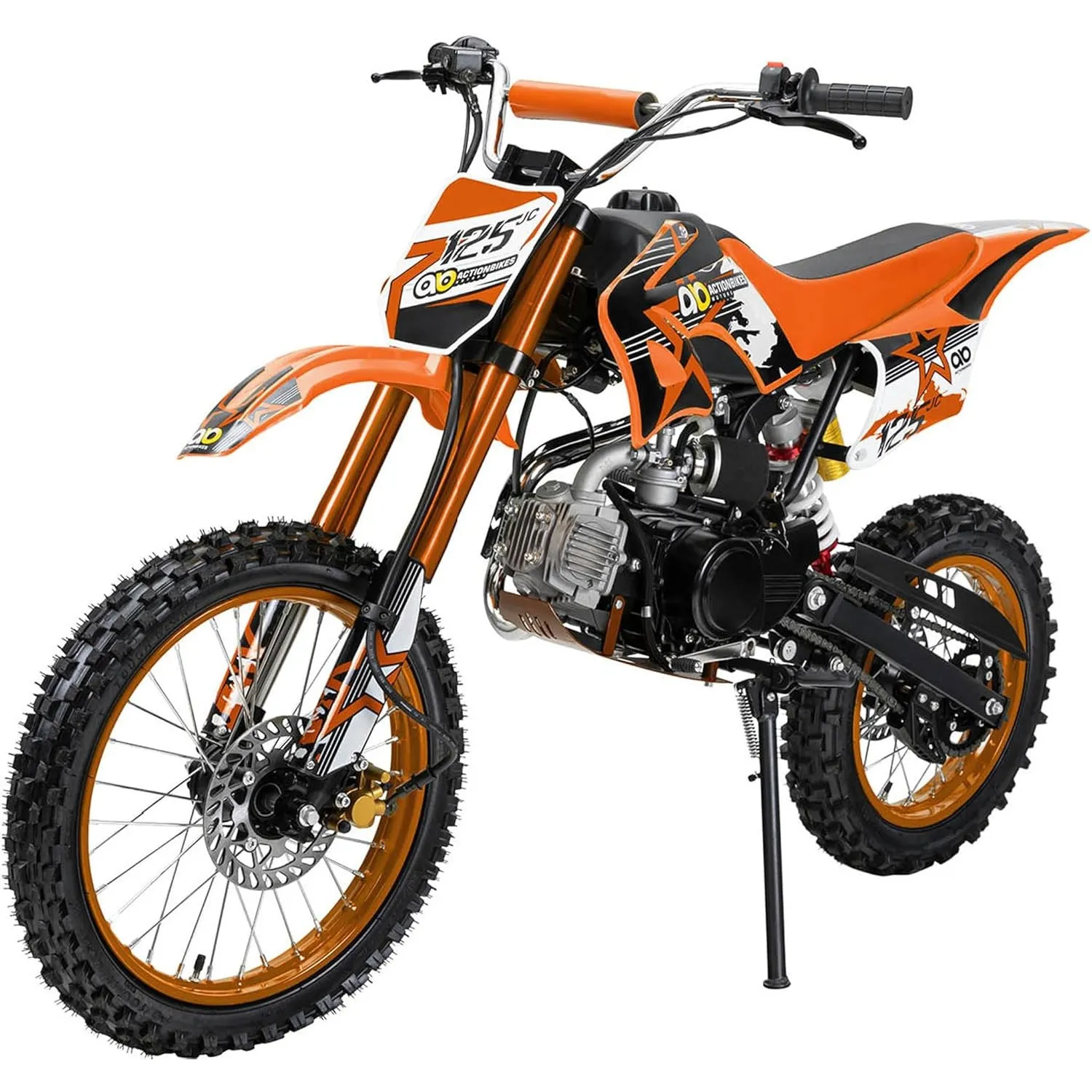 Actionbikes Motors Crossbike JC125 | 4-Takt 125ccm Benzinmotor (Orange)