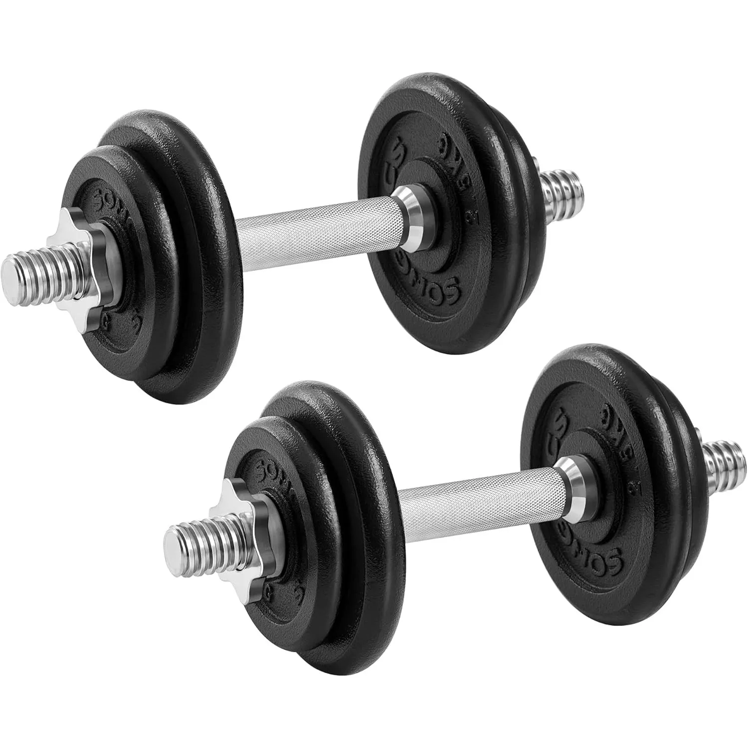 SONGMICS Hanteln, Hantelset aus Gusseisen, verstellbar, für Männer und Frauen, Workout, Fitnesstraining, Gewichtheben f…