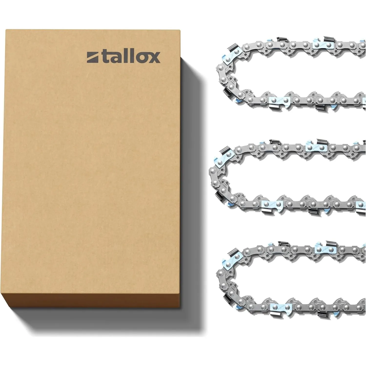 3 tallox Sägeketten 3/8" 1,1 mm 46 TG 30 cm Schwert kompatibel mit Dolmar und Makita Husqvarna Motorsägen